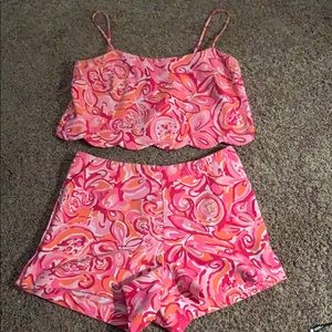 Lilly Pulitzer two piece short set!
